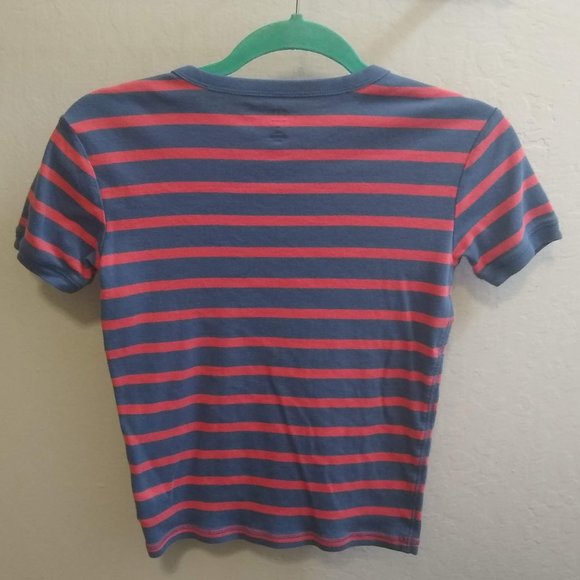 Gap Kids Striped Short Sleeved Shirt XL/14 - Picture 2 of 5